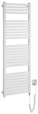 SAPHO TONDI-E elektrické vykurovacie teleso, rovné, 450x1330 mm, 500 W, biela – infračervený panel