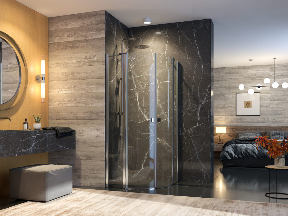 Aquatek GLASS S6 90×90 – štvorcový sprchový kút