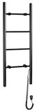 KARBO elektrický sušiak uterákov, guľatý, 400x1120mm, 87 W, čierna mat