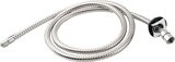 Sprchová priechodka na okraj vane vrátane hadice F1/2"-M3/8", hranatá, chróm