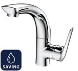 FLY umývadlová batéria s otočnou hubicou, bez výpusti, WATER-SAVING kartuša, chróm