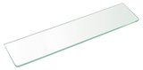 Polička 600x100x8mm, číre sklo
