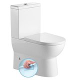 JALTA WC kombi, Rimless, spodný/zadný odpad, biela