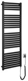 SAPHO TONDI-E elektrické vykurovacie teleso, rovné, 450x1330 mm, 500 W, čierna matná – infračervený panel