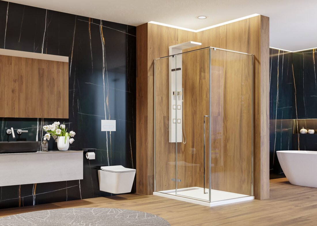 Aquatek HAPPY R23 120×80 HAPPY R33 120×90. – obdĺžnikový sprchový kút