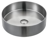AURUM nerezové umývadlo, priemer 38cm, vrátane výpuste, nerez mat