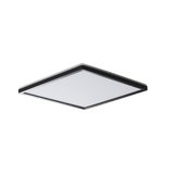 AZPO stropné LED svietidlo, 300x300mm, 17,5 W, 3000/4000/6000K, IP54, čierna mat
