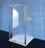 EASY sprchový kout tri steny 900-1000x900mm, pivot dvere L/P varianta, Brick sklo