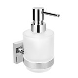 X-SQUARE dávkovač mydla 200ml, mliečne sklo, chróm
