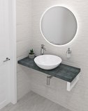 AVICE doska pod umývadlo 150x36cm, hrúbka 5cm, Aquamarine