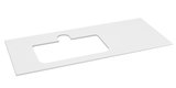BRAHEA doska Rockstone s otvorom 121x51,5cm (90+30cm), ľavá, biela matná