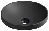 VERTO zapustné umývadlo, liaty mramor, priemer 40,5cm, antracit mat
