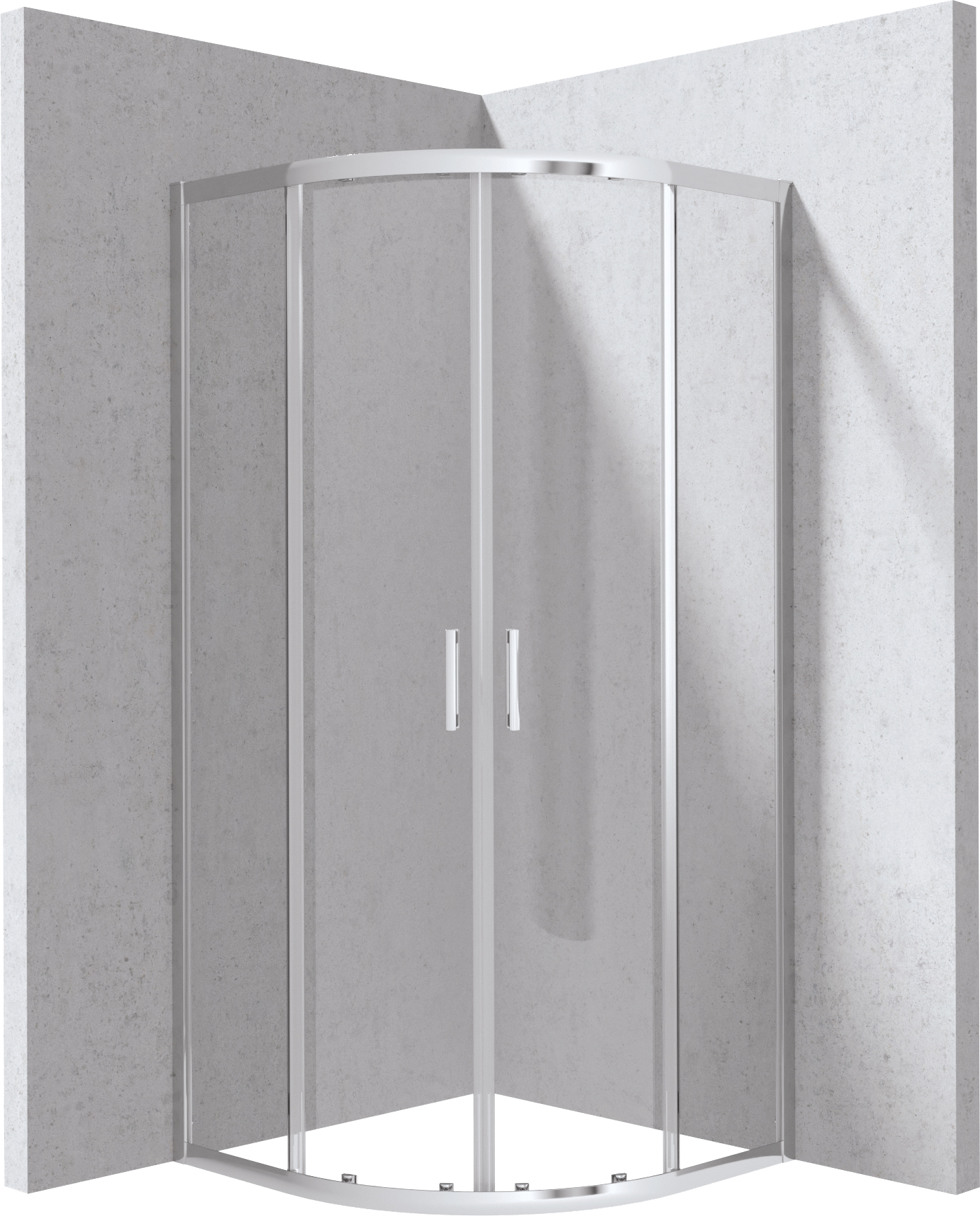 Deante Funkia Evo - Kabina prysznicowa półokrągła 80x80 cm – vaňová zástena