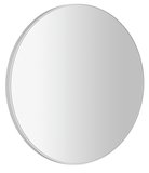 Zrkadlo guľaté v plastovom ráme ø 60 cm, biela