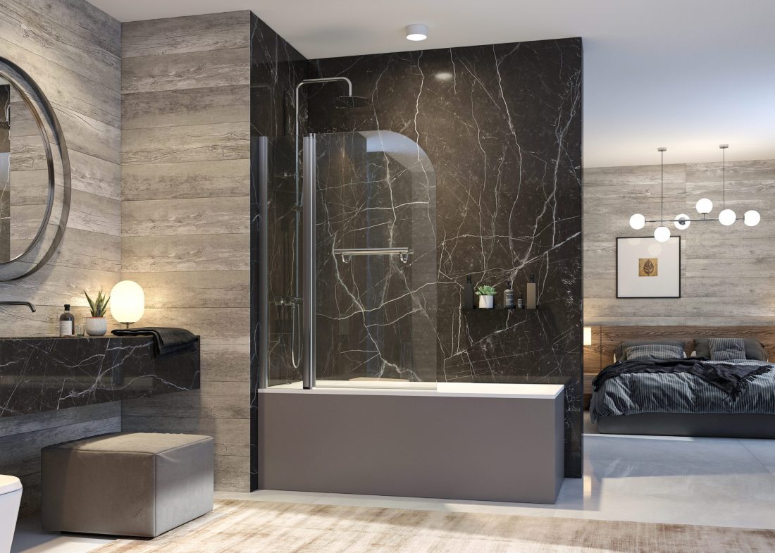 Aquatek GLASS L2 100 – štvorcový sprchový kút
