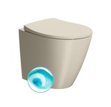 MODO WC misa stojaca, Swirlflush, 37x52cm, spodný/zadný odpad, creta dual-mat