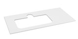 BRAHEA doska Rockstone s otvorom 101x51,5cm (80+20cm), ľavá, biela matná