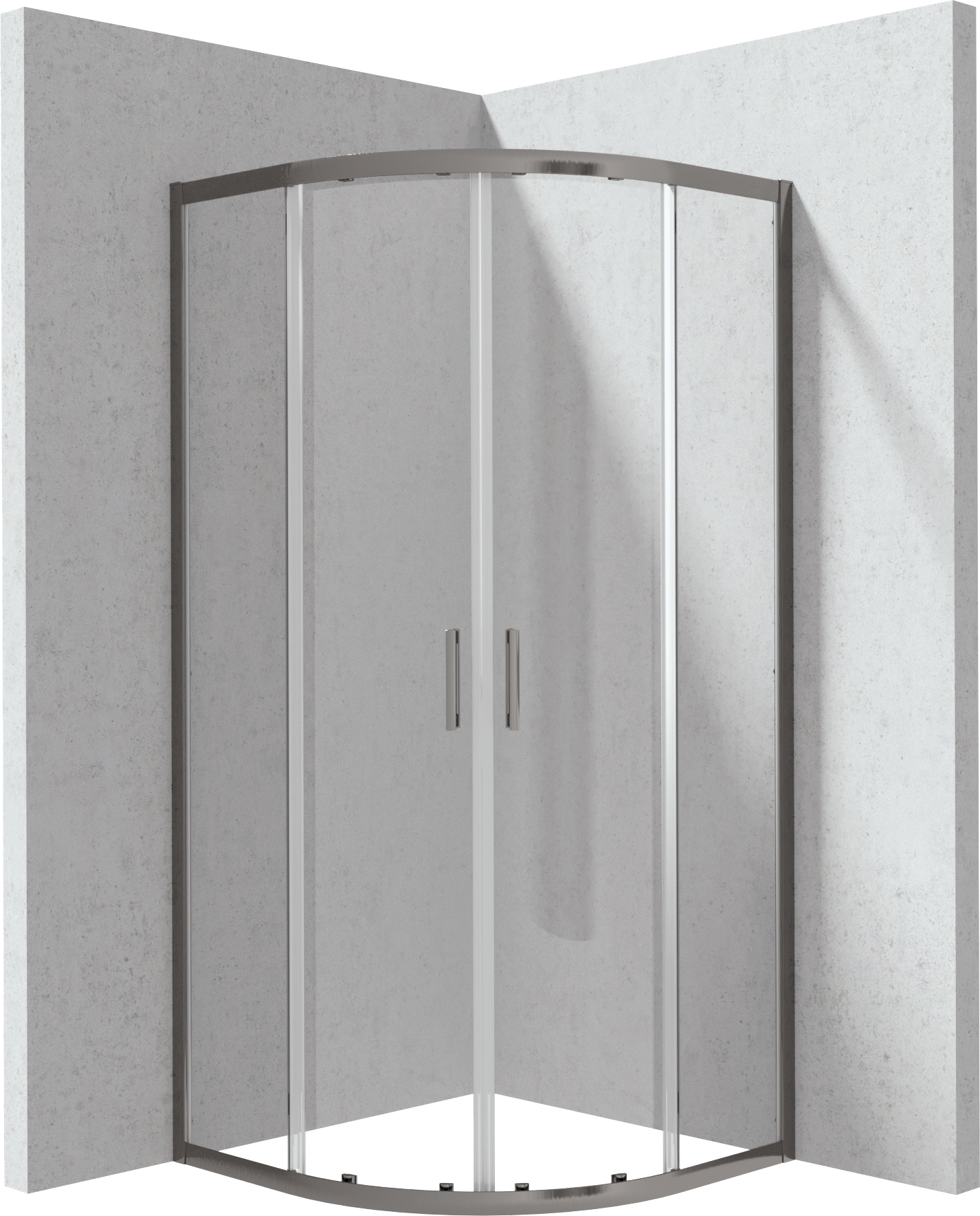 Deante Funkia Evo - Kabina prysznicowa półokrągła 90x90 cm – vaňová zástena
