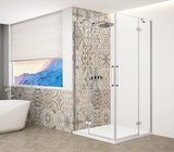 TRINITY CHROME obdĺžniková sprchová zástena 1200x1000mm, rohový vstup, číre sklo