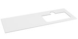 BRAHEA doska Rockstone s otvorom 141x51,5cm (70+70cm), pravá, biela matná