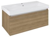NELIO umývadlová skrinka 96,5x44x49cm, dub cuneo