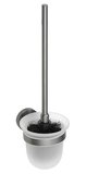 X-ROUND GUN METAL WC kefa závesna, mliečne sklo, gun metal
