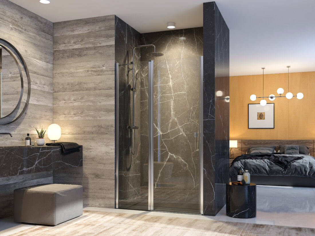Aquatek GLASS B5 90-120 – štvorcový sprchový kút