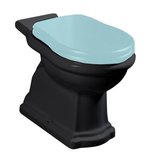 RETRO WC kombi misa 38,5x72cm, spodný odpad, čierna mat