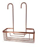 SMART polička do sprchy závesná, na batériu, 300x375x120 mm, meď mat