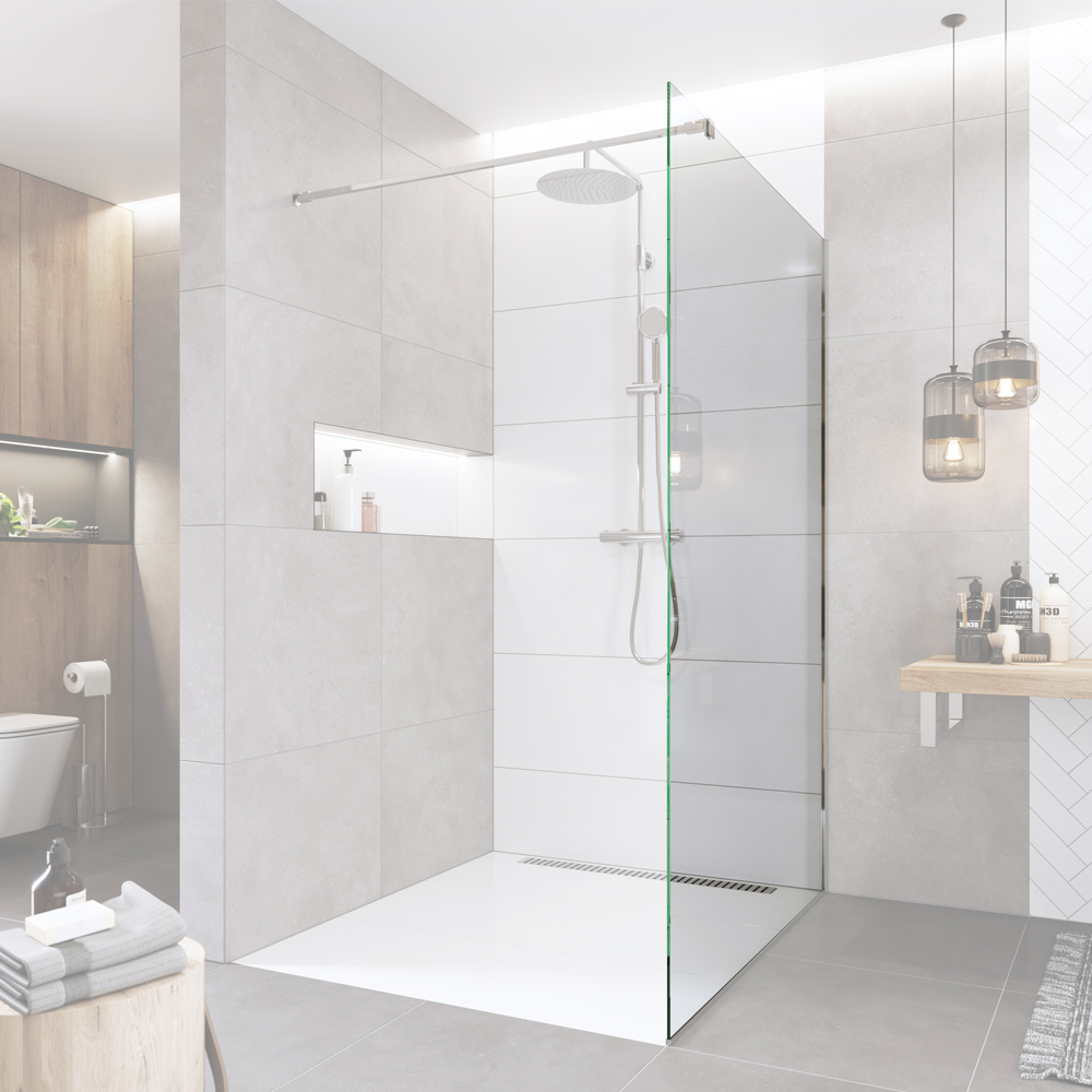 Mereo Novea sklo pre Walk in 65,4 x 200 cm, 8mm, EASY CLEAN – walk-in sprchová zástena