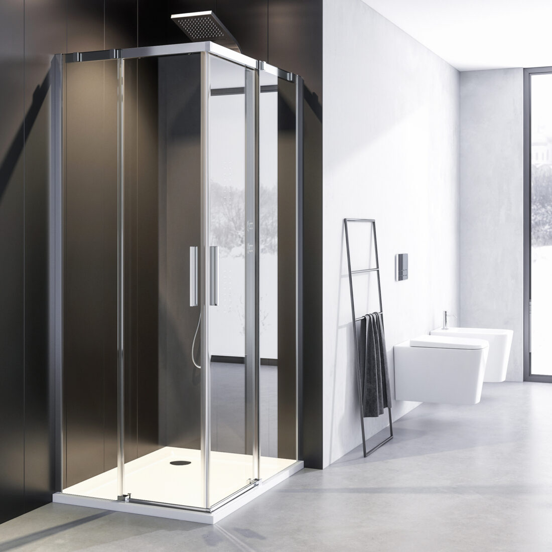 Aquatek ZEUS R14 100×80 – štvorcový sprchový kút