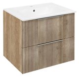 CIRASA STRIP umývadlová skrinka 59,2x52x46cm, dub Alabama