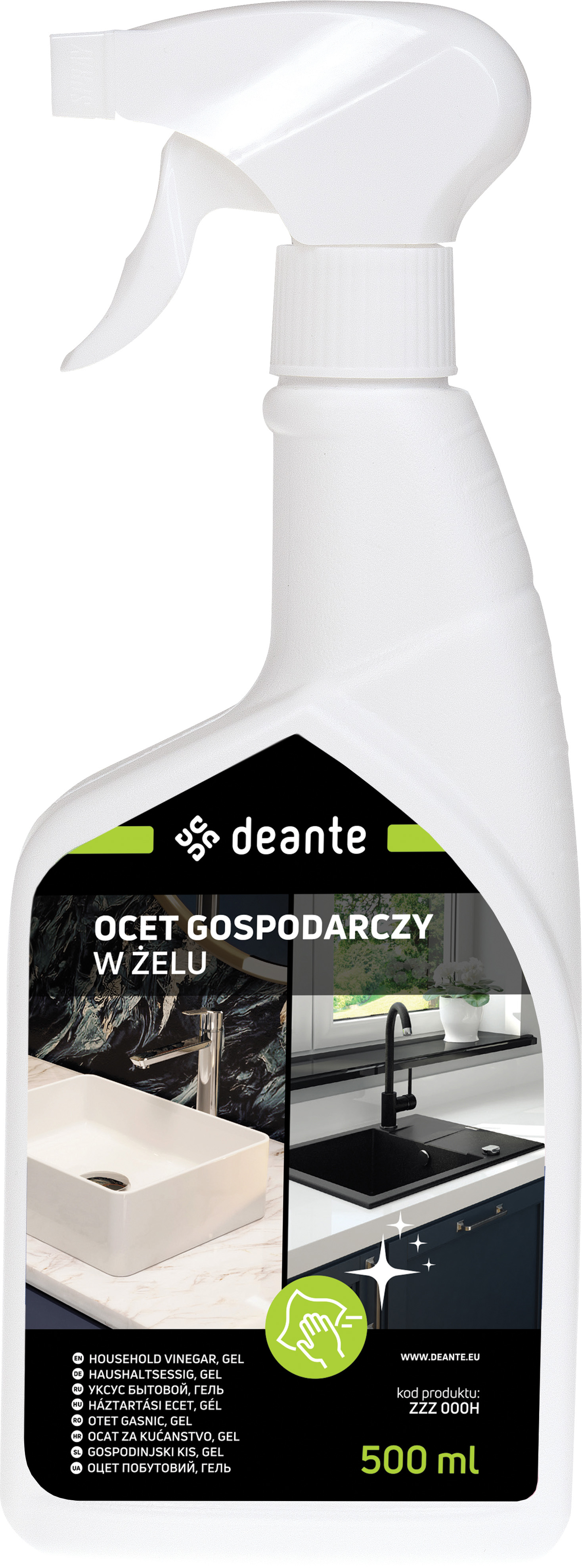 Deante Domáci ocot 14% v géli – tmel / čistiaci prostriedok