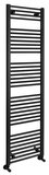 SAPHO DIRECT vykurovacie teleso s bočným pripojením 450x1680mm, čierna mat – kúpeľňový radiátor