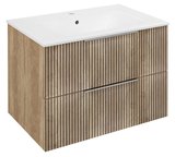 CIRASA STRIP umývadlová skrinka 69,8x52x46cm, dub alabama