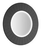 LUMIRO STRIP guľaté zrkadlo s LED osvetlením v ráme, priemer 75cm, carina