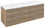 CIRASA STRIP umývadlová skrinka 139,6x52x46cm, dub alabama