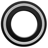 Kovová podložka medzi umývadlom a doskou, výška 10mm, čierna mat