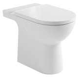 TALAMO misa pre kombi WC, Rimless, 63x35,5cm, spodný/zadný odpad, biela