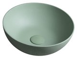 FORMIGO betónové umývadlo na dosku, priemer 39cm, zelená mat