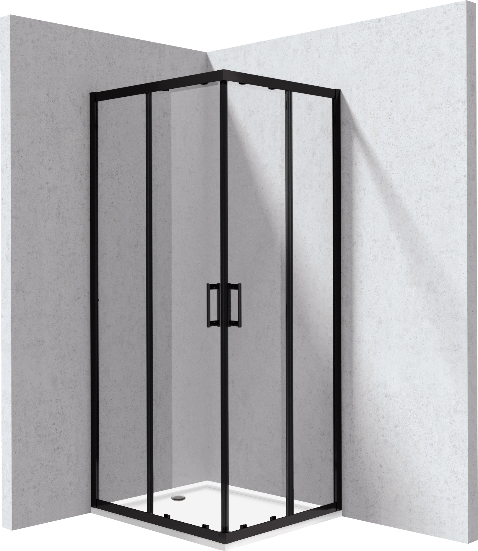 Deante Funkia Evo - Kabina prysznicowa z brodzikiem prostokątna 80x90 cm – sprchový box