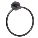 X-ROUND BLACK držiak uterákov kruh, čierna mat
