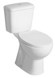 MANUEL WC kombi, dvojité tlačidlo 3/6 l, spodný odtok, biela