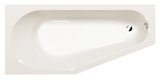 TIGRA L asymetrická vaňa 170x80x46cm, ivory