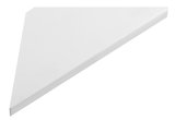 ABELINE rohová polička Rockstone 200x200mm, biela mat