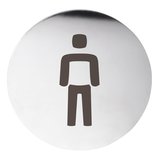 WC páni označenie priemer 75mm, nerez mat