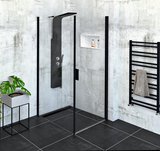 ZOOM Black obdĺžniková sprchová zástena 800x900mm L/P varianta