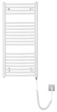 SAPHO ORBIT-E elektrické vykurovacie teleso, oblé, 450x960 mm, 300 W, biela – elektrický sušiak uterákov
