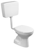 WC kombi, dvojtlačítko 4/8l, spodný odpad, biela
