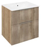 CIRASA STRIP umývadlová skrinka 59,2x64x46cm, dub alabama